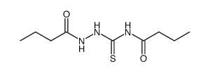 1,4-dibutyryl thiosemicarbazide结构式