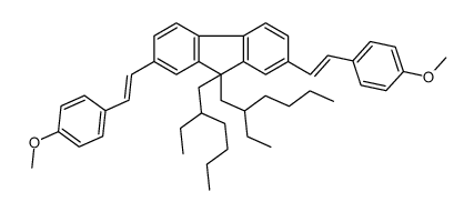9,9-bis(2-ethylhexyl)-2,7-bis[2-(4-methoxyphenyl)ethenyl]fluorene Structure