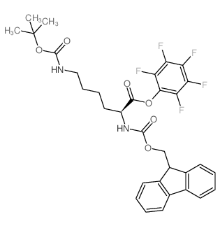 N-芴甲氧羰基-N'-叔丁氧羰基-L-赖氨酸五氟苯酯图片