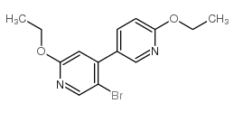 5-溴-2,2'-二乙氧基-4,5'-联砒啶结构式