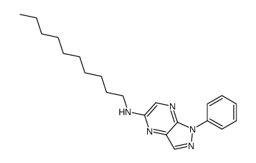 N-decyl-1-phenylpyrazolo[3,4-b]pyrazin-5-amine Structure