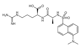 Dansyl-Ala-Arg-OH trifluoroacetate salt结构式
