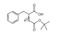N-(叔丁氧基羰基)-L-苯丙氨酸-15N结构式