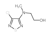 2-[(4-氯-1,2,5-噻二唑-3-基)(甲基)氨基]乙醇结构式