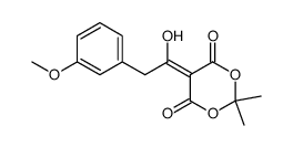 5-(1-hydroxy-2-(3-methoxyphenyl)ethylidene)-2,2-dimethyl-1,3-dioxane-4,6-dione Structure