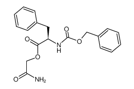 Cbz-D-Phe-OCH2CONH2结构式