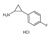 [2-(4-Fluorophenyl)cyclopropyl]amine hydrochloride Structure
