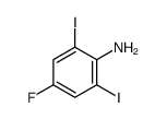 4-fluoro-2,6-diiodoaniline结构式