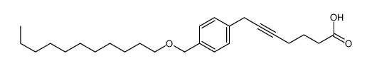 7-[4-(undecoxymethyl)phenyl]hept-5-ynoic acid结构式