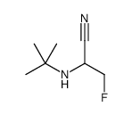 2-(tert-butylamino)-3-fluoropropanenitrile结构式