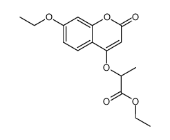 ethyl 2-(7-ethoxycoumarin-4-yloxy)propionate Structure