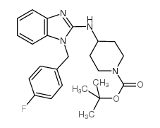 1-BOC-4-[1-(4-FLUORO-BENZYL)-1H-BENZOIMIDAZOL-2-YLAMINO]-PIPERIDINE结构式