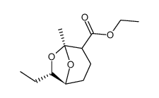 Ethyl 7-Ethyl-5-methyl-6,8-dioxabicyclo<3.2.1>octane-4-carboxylate结构式
