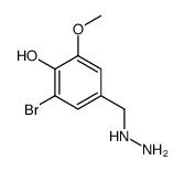 3-溴-4-羟基-5-甲氧基苄肼结构式
