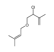 3-chloro-2-methyl-4-(3-methylbut-2-enoxy)but-1-ene结构式