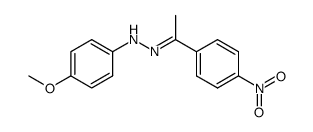 4-nitroacetophenone 4-methoxyphenylhydrazone结构式