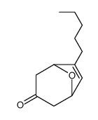 6-pentyl-8-oxabicyclo[3.2.1]oct-6-en-3-one结构式