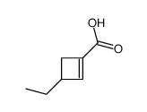 1-Cyclobutene-1-carboxylic acid, 3-ethyl- (7CI,9CI) Structure