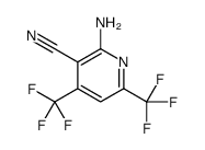 2-amino-4,6-bis(trifluoromethyl)pyridine-3-carbonitrile Structure