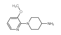 1-(3-甲氧基-2-吡啶基)-4-哌啶胺结构式