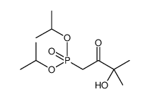 Phosphonic acid, (3-hydroxy-3-methyl-2-oxobutyl)-, diisopropyl ester结构式