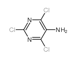 2,4,6-Trichloro-5-pyrimidinamine structure