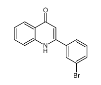 2-(3-溴-苯基)-1H-喹啉-4-酮结构式