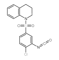 1-(4-chloro-3-isocyanatobenzenesulfonyl)-1,2,3,4-tetrahydroquinoline Structure
