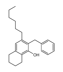 2-benzyl-3-hexyl-5,6,7,8-tetrahydronaphthalen-1-ol Structure