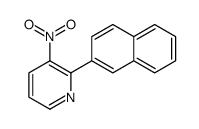 2-naphthalen-2-yl-3-nitropyridine结构式