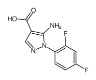 5-氨基-1-(2,4-二氟苯基)-1H-吡唑-4-羧酸结构式