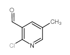 2-氯-5-甲基吡啶-3-甲醛结构式