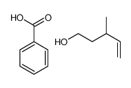 benzoic acid,3-methylpent-4-en-1-ol Structure