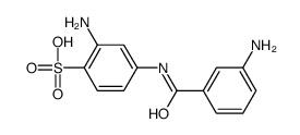 2-amino-4-[(3-aminobenzoyl)amino]benzenesulfonic acid Structure