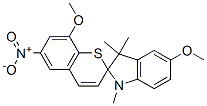5,8'-dimethoxy-1,3,3-trimethyl-6'-nitrospiro[indoline-2,2'-thiochromene]结构式