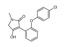 3-[2-(4-氯苯氧基)苯基]-1,5-二氢-4-羟基-1-甲基-2H-吡咯-2-酮结构式