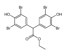ethyl bis(3,5-dibromo-4-hydroxyphenyl)acetate structure
