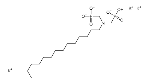 tripotassium hydrogen [(tetradecylimino)bis(methylene)]diphosphonate structure