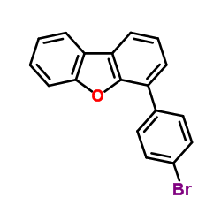 4-(4-溴苯基)-二苯并呋喃结构式