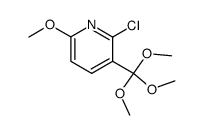 2-chloro-6-methoxy-3-(trimethoxymethyl)pyridine Structure