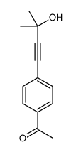 1-[4-(3-hydroxy-3-methylbut-1-ynyl)phenyl]ethanone结构式