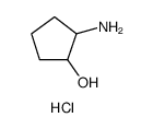 Cyclopentanol, 2-amino-, hydrochloride Structure