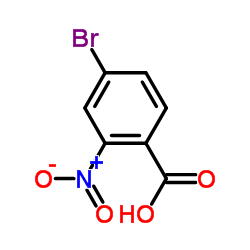 2-硝基-4-溴苯甲酸结构式