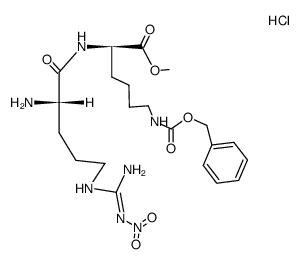 H-Arg(NO2)-D-Lys(Z)-OMe*HCl结构式