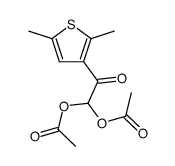 2,2-diacetoxy-1-(2,5-dimethyl-[3]thienyl)-ethanone Structure