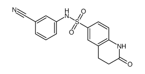 N-(3-cyanophenyl)-2-oxo-1,2,3,4-tetrahydroquinoline-6-sulfonamide Structure