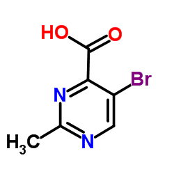 5-溴-2-甲基嘧啶-4-甲酸结构式