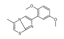 6-(2,5-dimethoxyphenyl)-3-methylimidazo[2,1-b][1,3]thiazole结构式