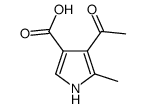 (6CI)-4-乙酰基-5-甲基吡咯-3-羧酸结构式