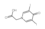 3,5-Diiodo-4-pyridone-N-acetic acid Structure